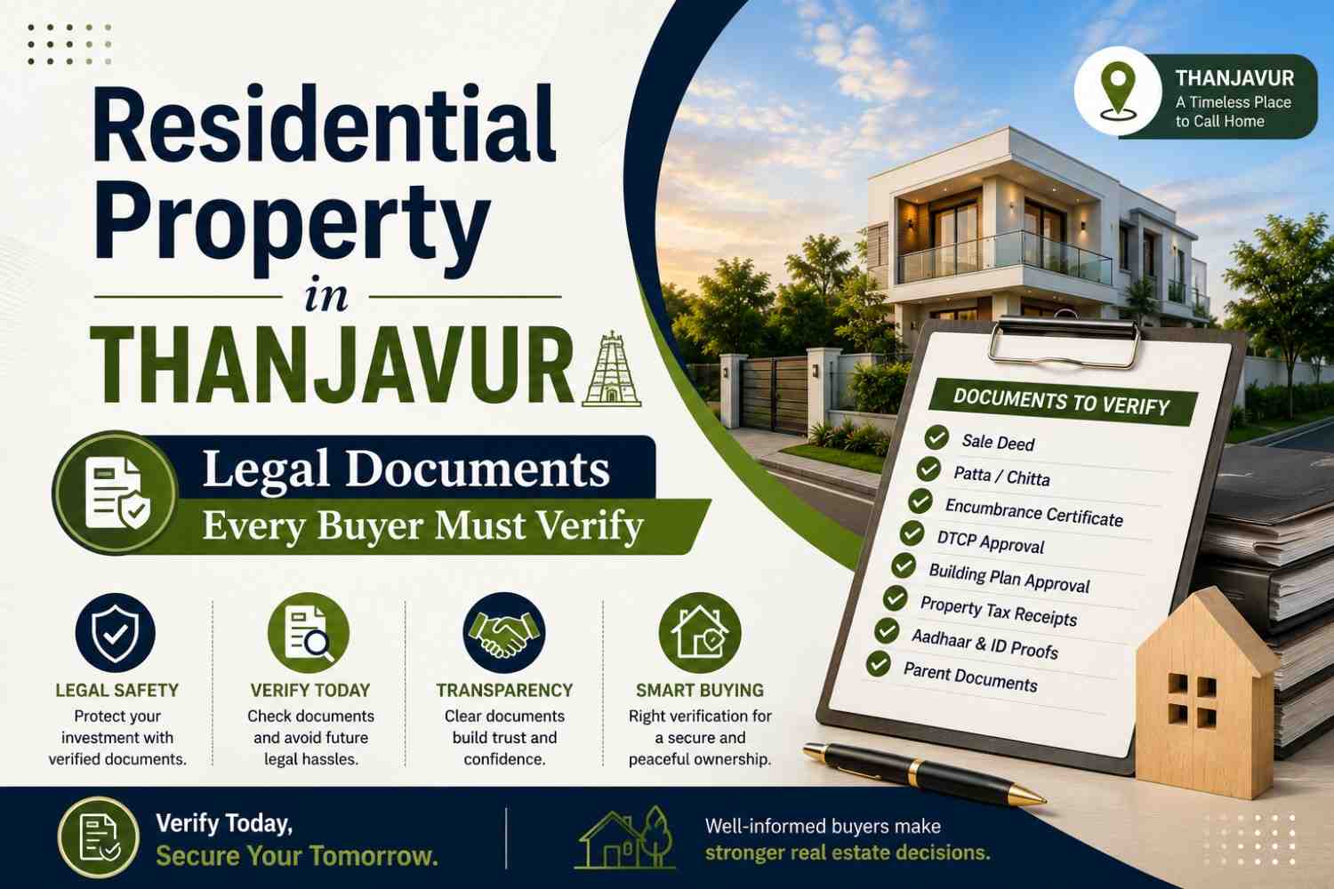 Residential Property in Thanjavur: Legal Documents Every Buyer Must Verify